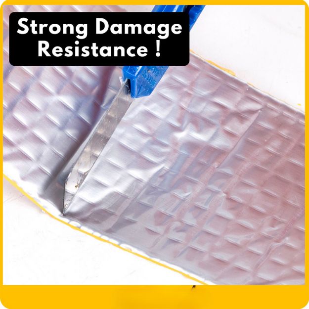 Aluminum Foil Flashing Butyl Rubber Waterproof Tape (2 inch * 5 meter)