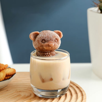 Silicon Teddy Ice Mould (Set Of 4)