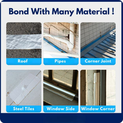 Aluminum Foil Flashing Butyl Rubber Waterproof Tape (2 inch * 5 meter)