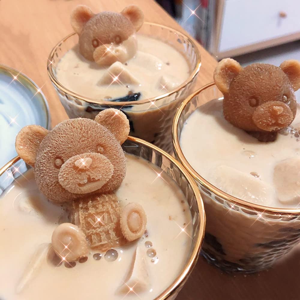 Silicon Teddy Ice Mould (Set Of 4)