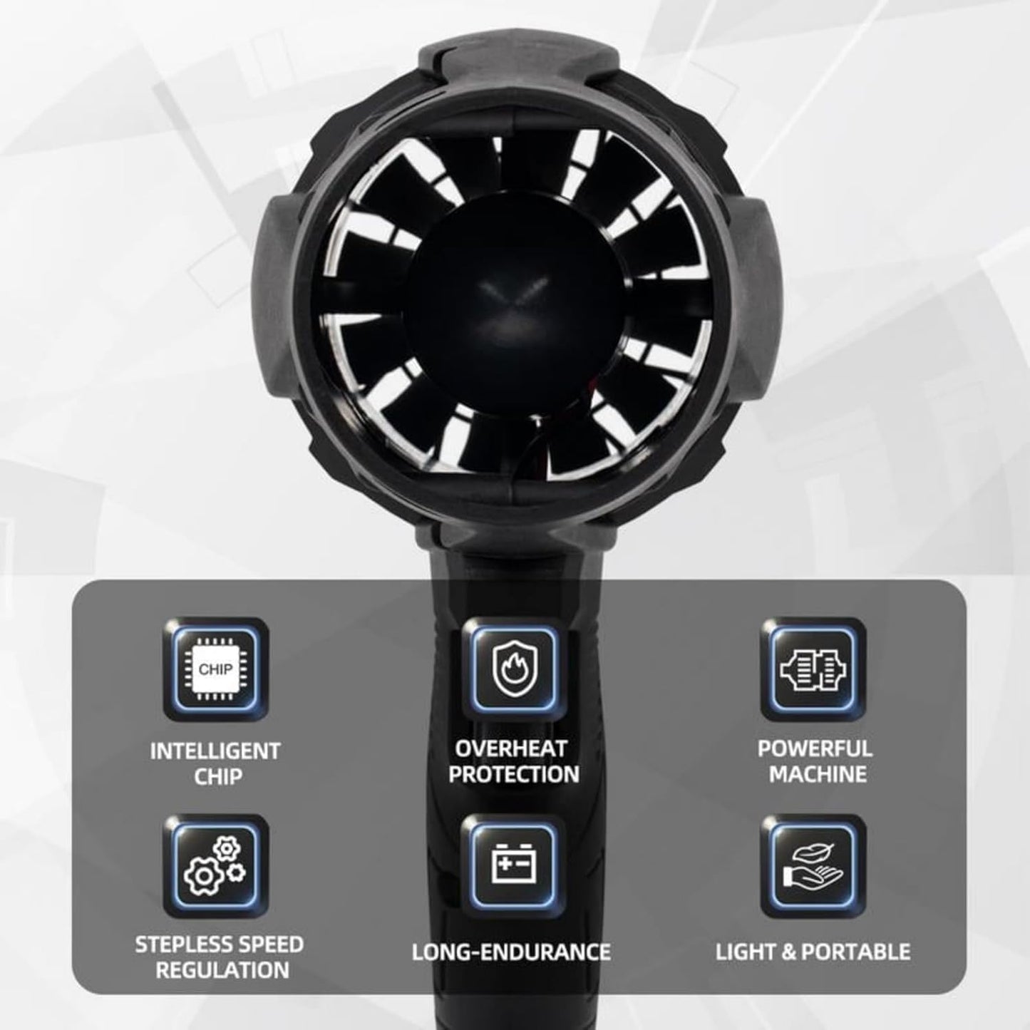 Cordless Turbo Air Blower (Black)