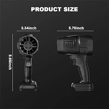 Cordless Turbo Air Blower (Black)